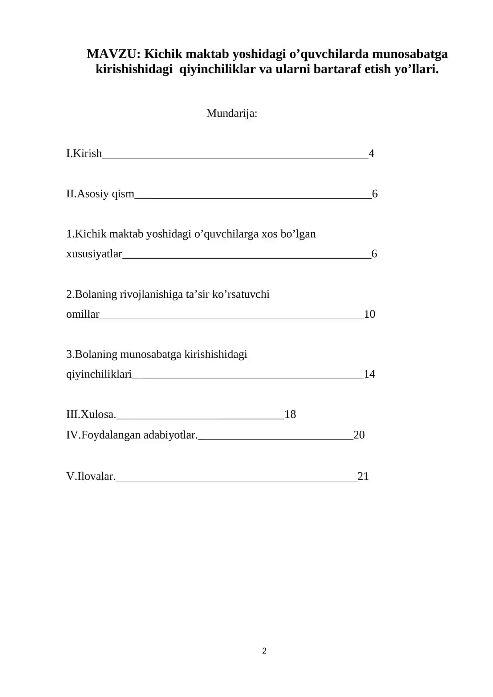 Psixologik xizmat. Psixologik korreksiya 2
