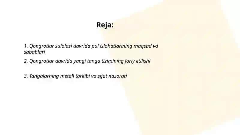 Qongrotlar sulolasi davrida amlaga oshrilgan pul islohatlari 2
