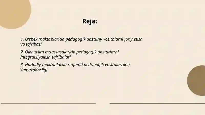 Oʻzbekistonda taʼlim jarayonida pedagogik dasturiy vositalardan foydalanish tajribasi 2