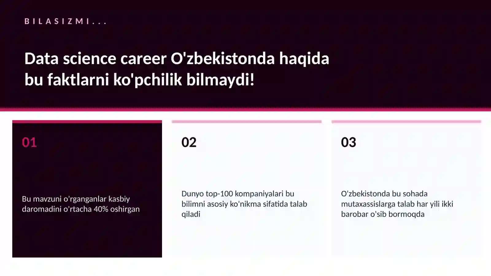 Data science career O'zbekistonda 2