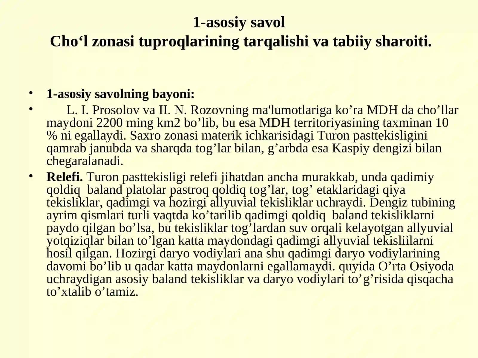 Cho‘l zonasining tuproqlari 2