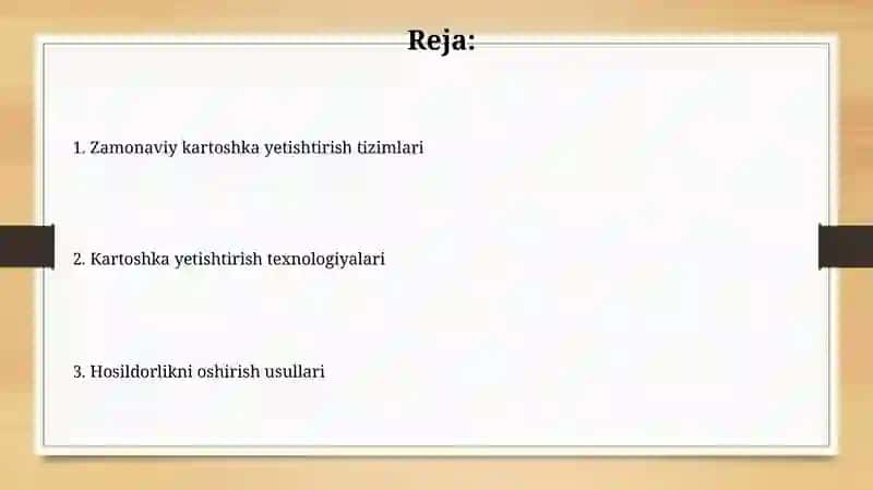 Kartoshka yetishtirish texnologiyasi 2