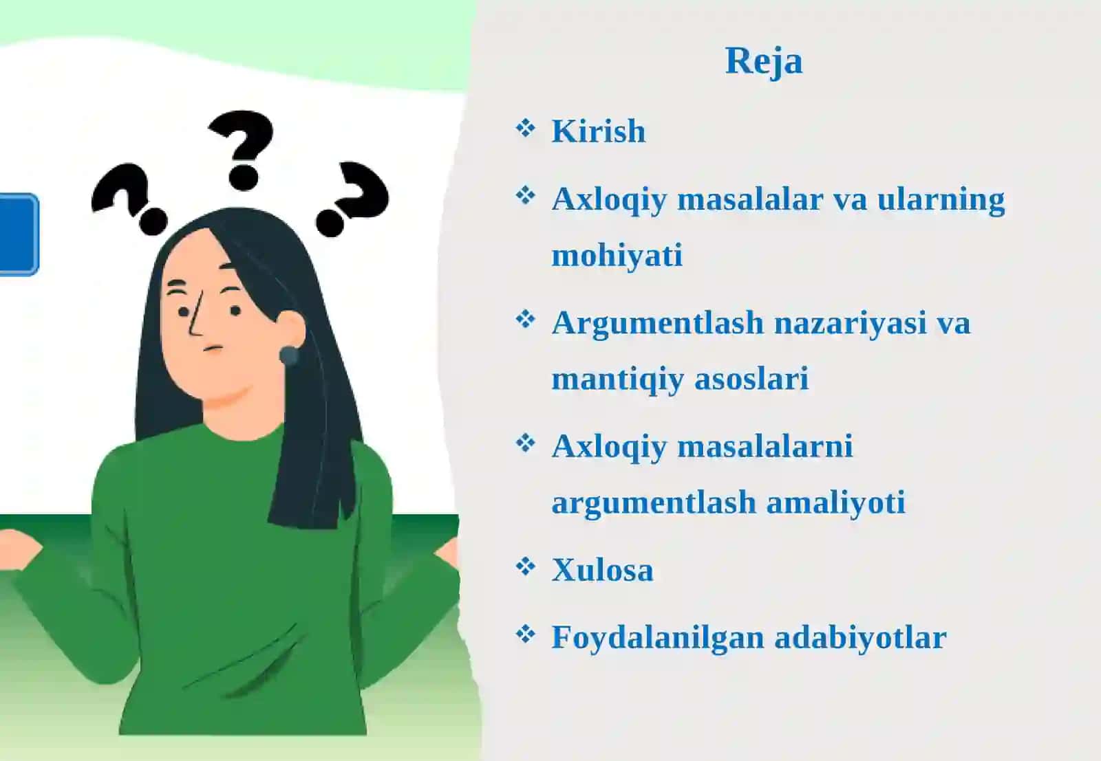 Axloqiy masalalarni argumentlash boʻyicha 2