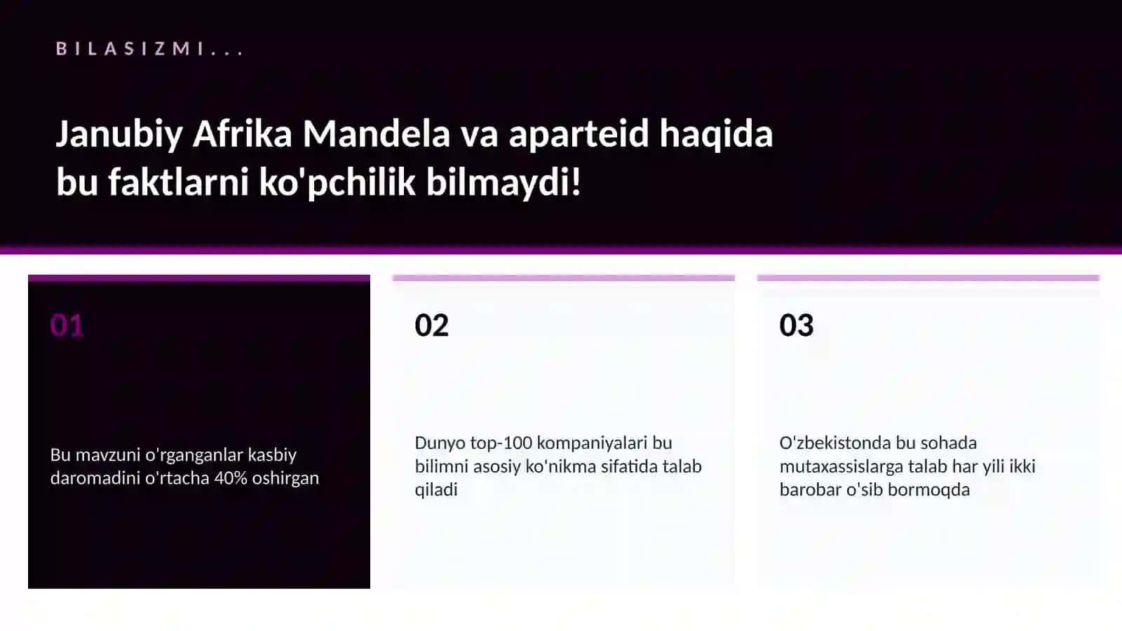 Janubiy Afrika Mandela va aparteid 2