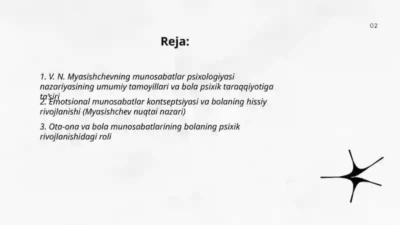 V. N. Myasishchevning munosabatlar psixologiyasida bola psixik taraqqiyoti qonuniyatlarining yoritilishi 2