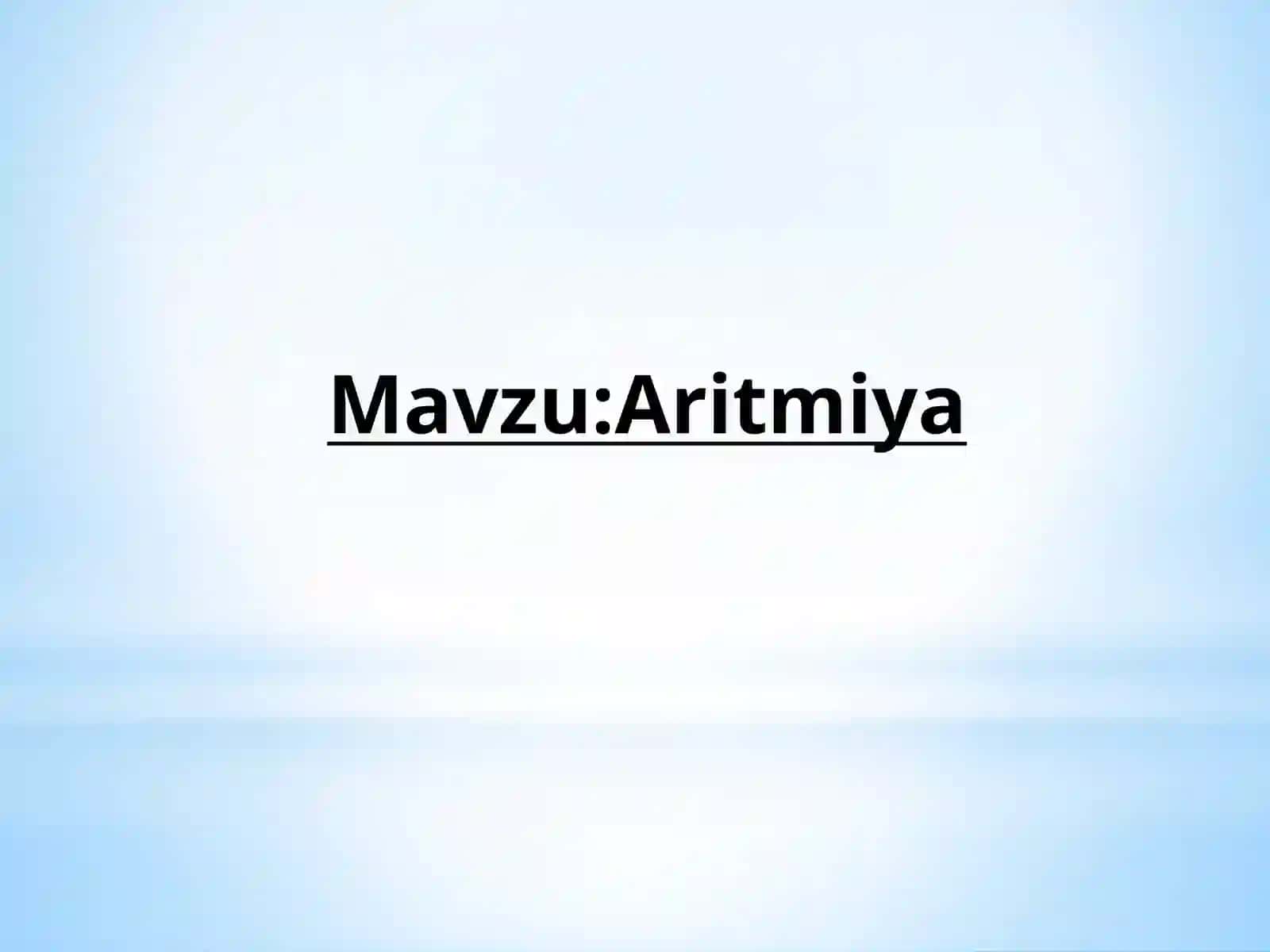 Aritmiya 2