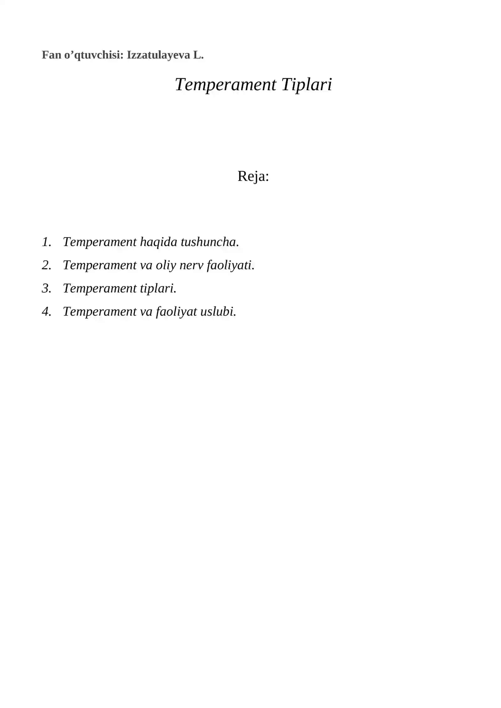 TEMPERAMENT TIPLARI 2