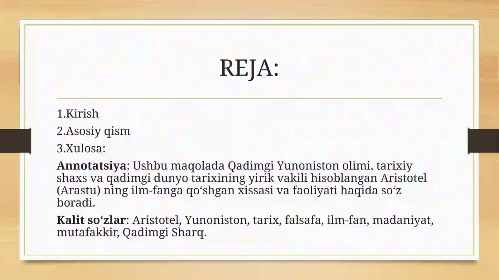 QADIMGIYUNON FAYLASUFI ARISTOTEL 2