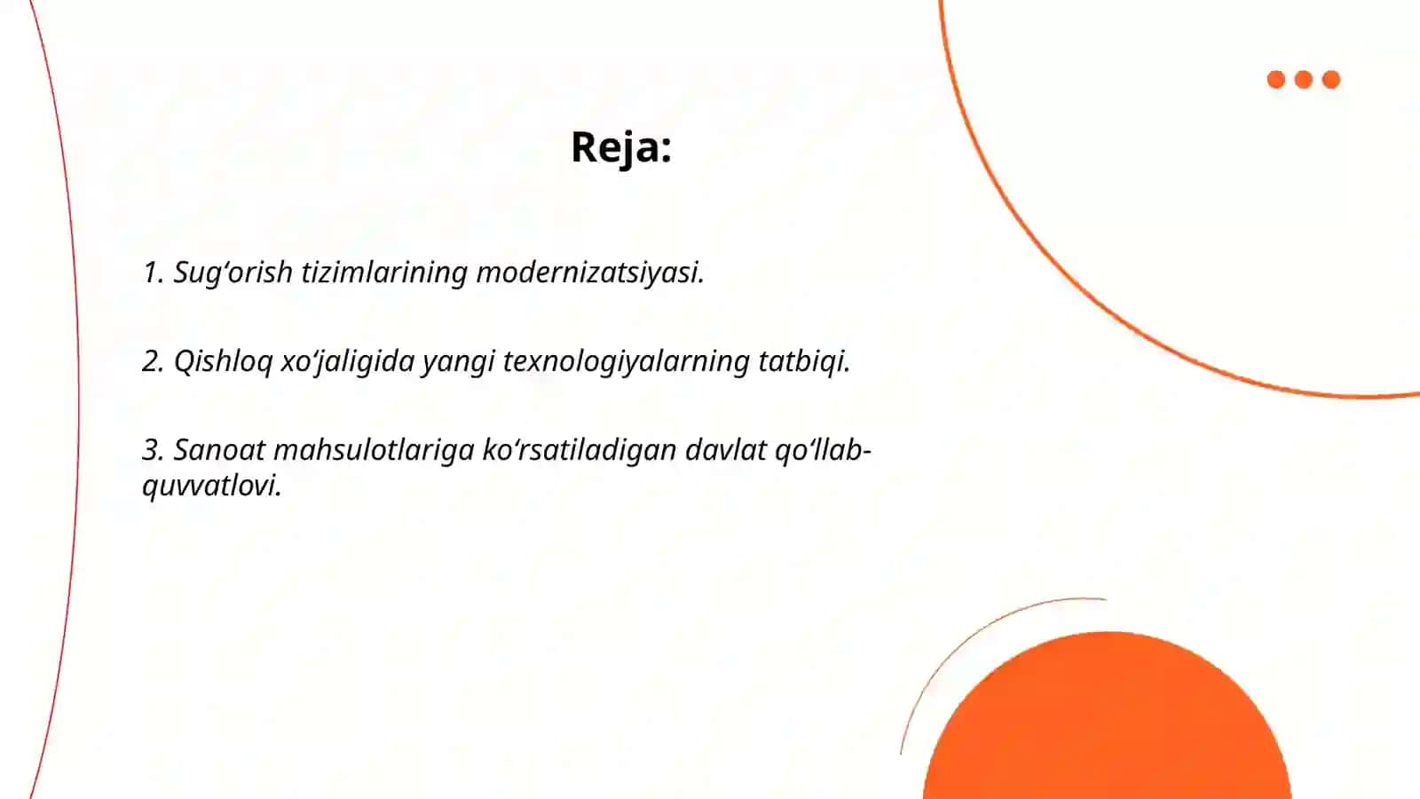 Sugʻorish tizimlarining modernizatsiyasi 2