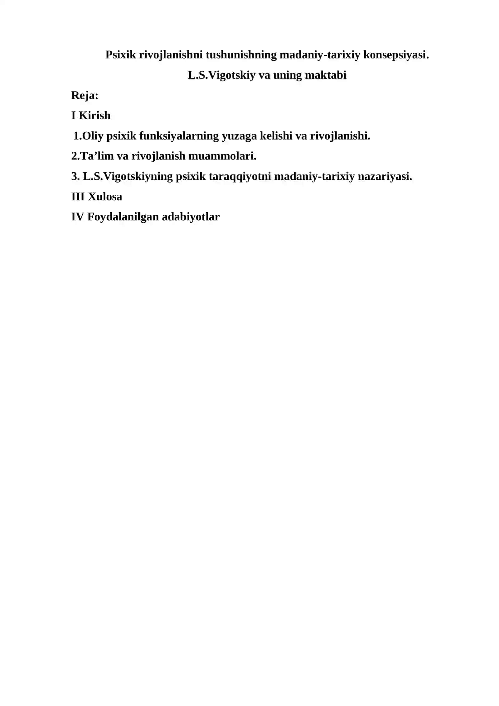 Psixologiya fakulteti REFERAT 2