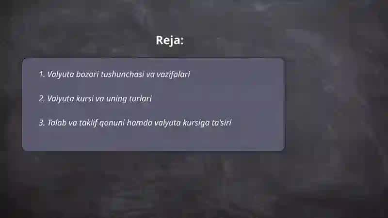 Valyuta bozori 2