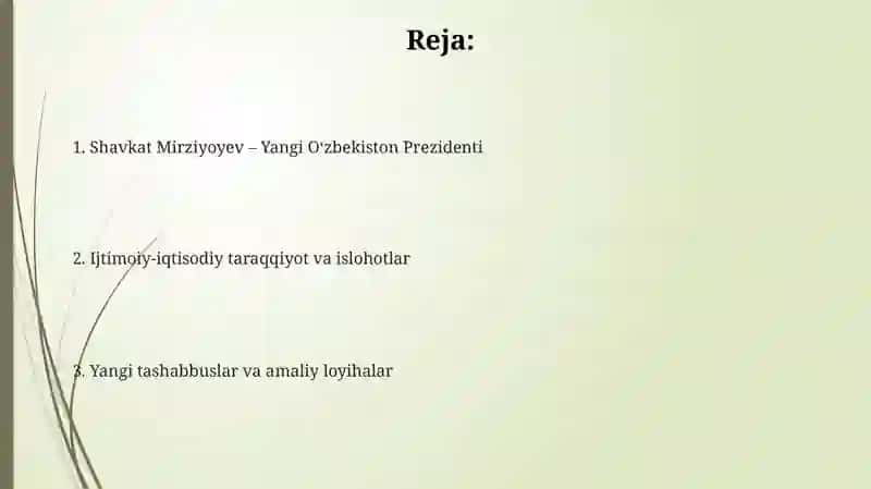 Shavkat Mirziyoyev – Yangi Oʻzbekiston Prezidenti 2