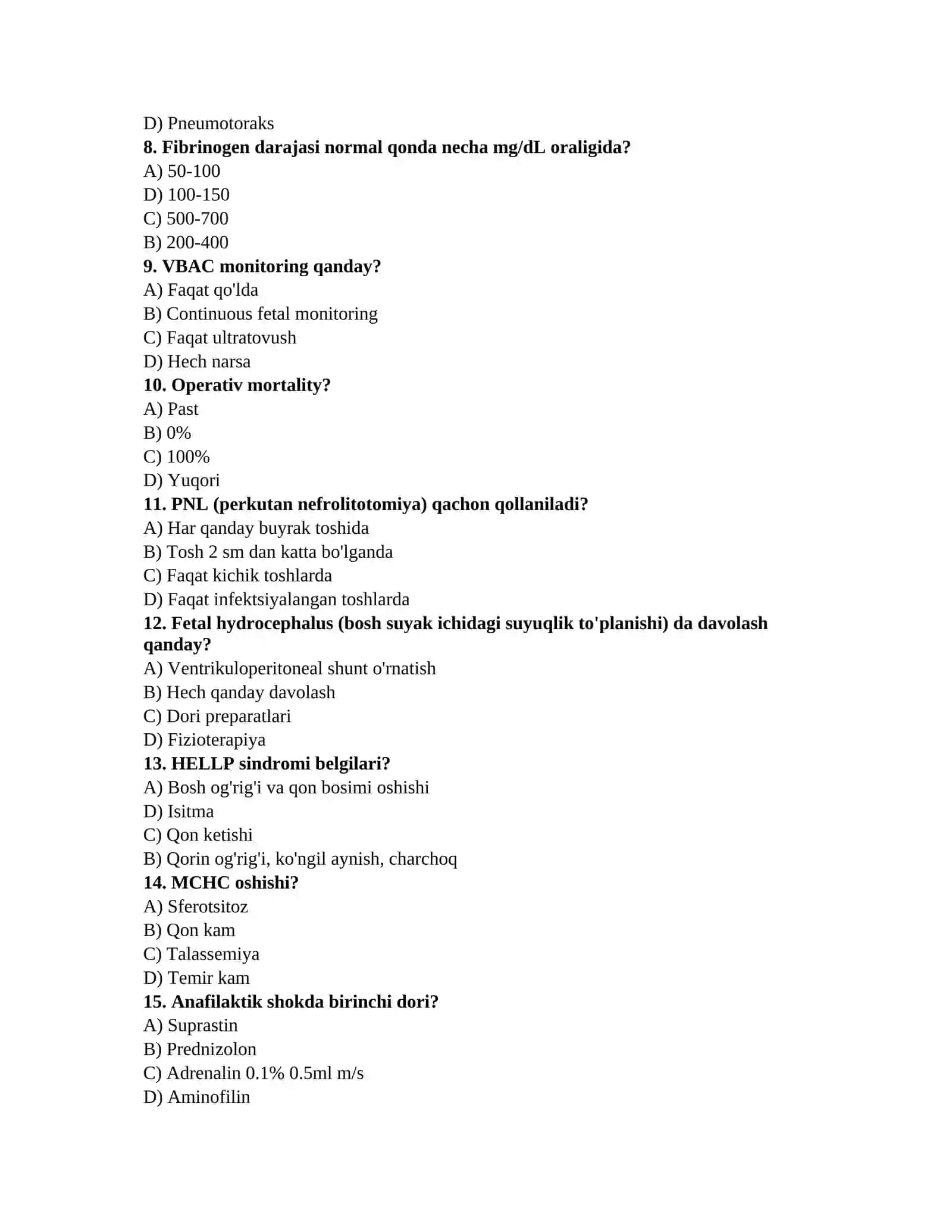 Psixiatriya testlari 2