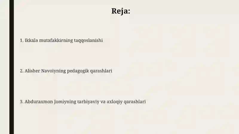 Abdurahmon Jomiyning ta'limiy-axloqiy qarashlari 2