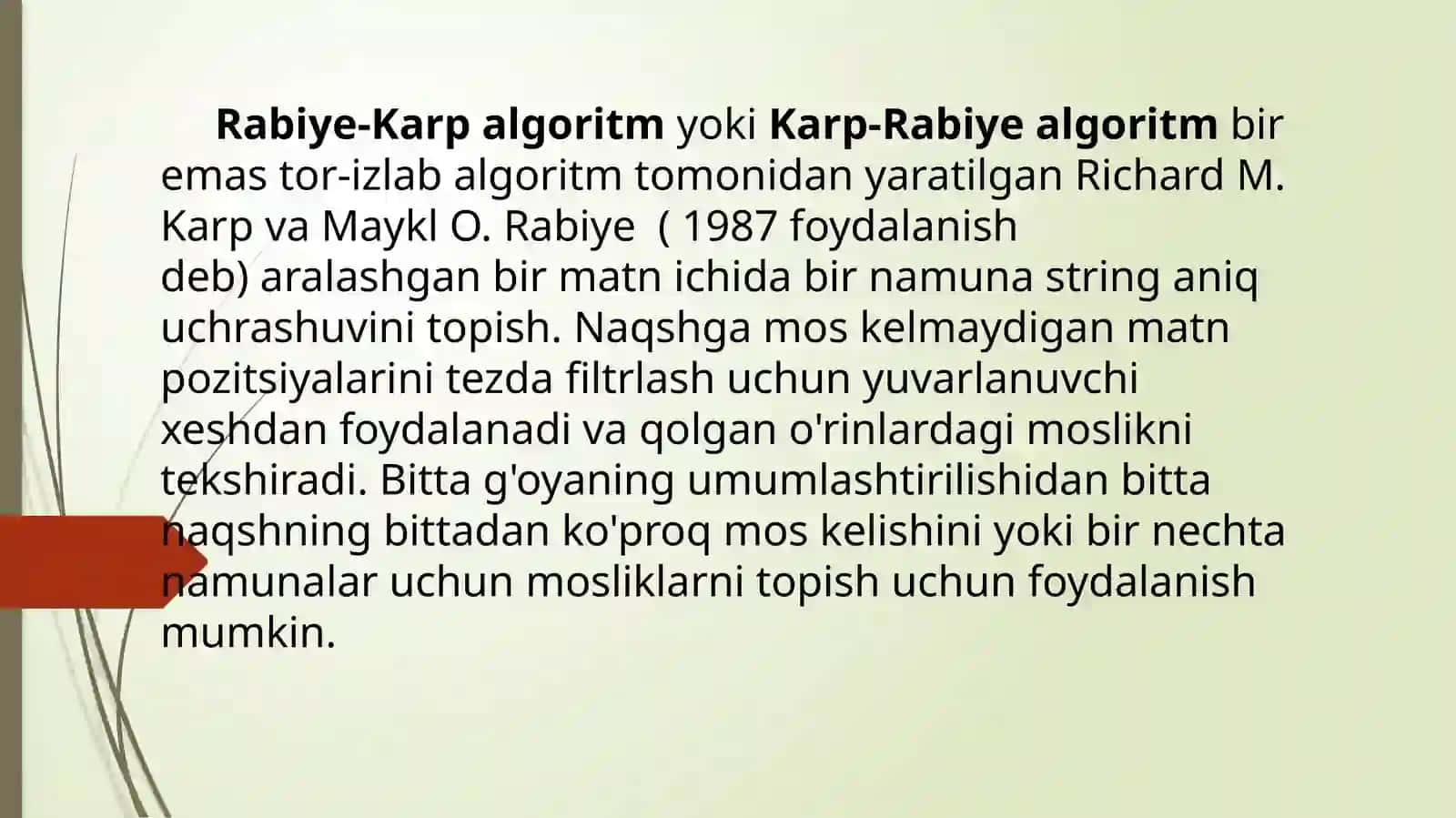 Rabin-Karpalgoritmi 2