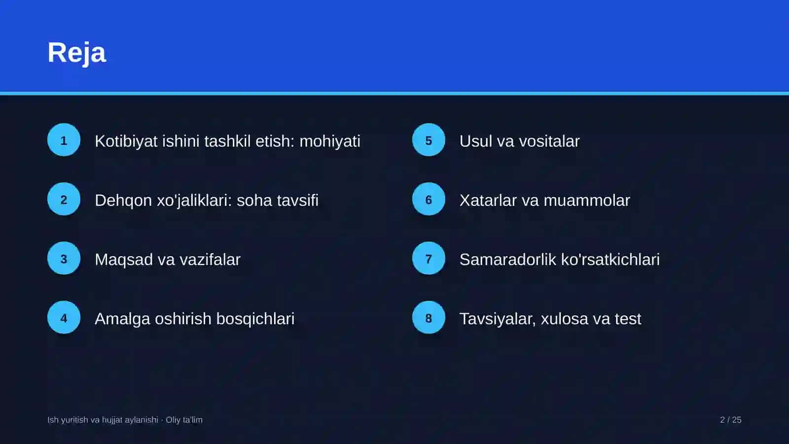 dehqon xo'jaliklarida kotibiyat ishini tashkil etish 1135 2