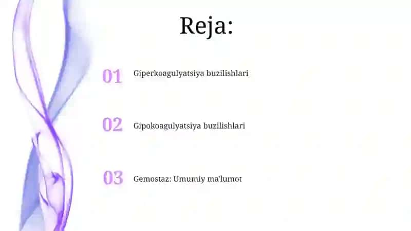 Gemostaz tizimi 2
