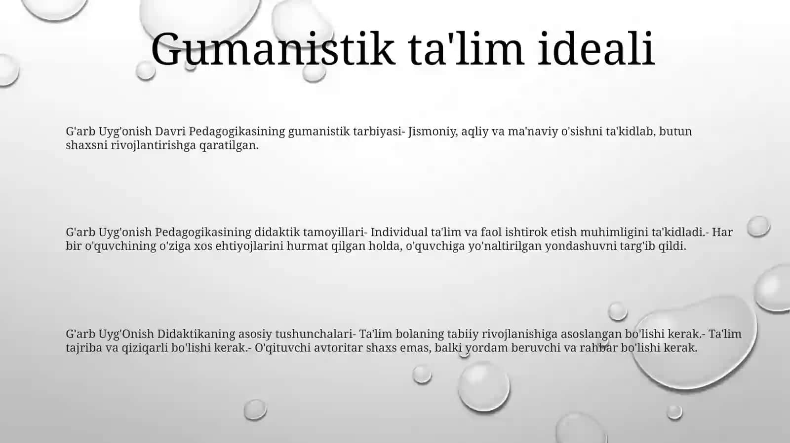 G'Arb Uyg'Onish Davri Pedagogikasi NamoyondalariningDidaktikG'Oyalari 2