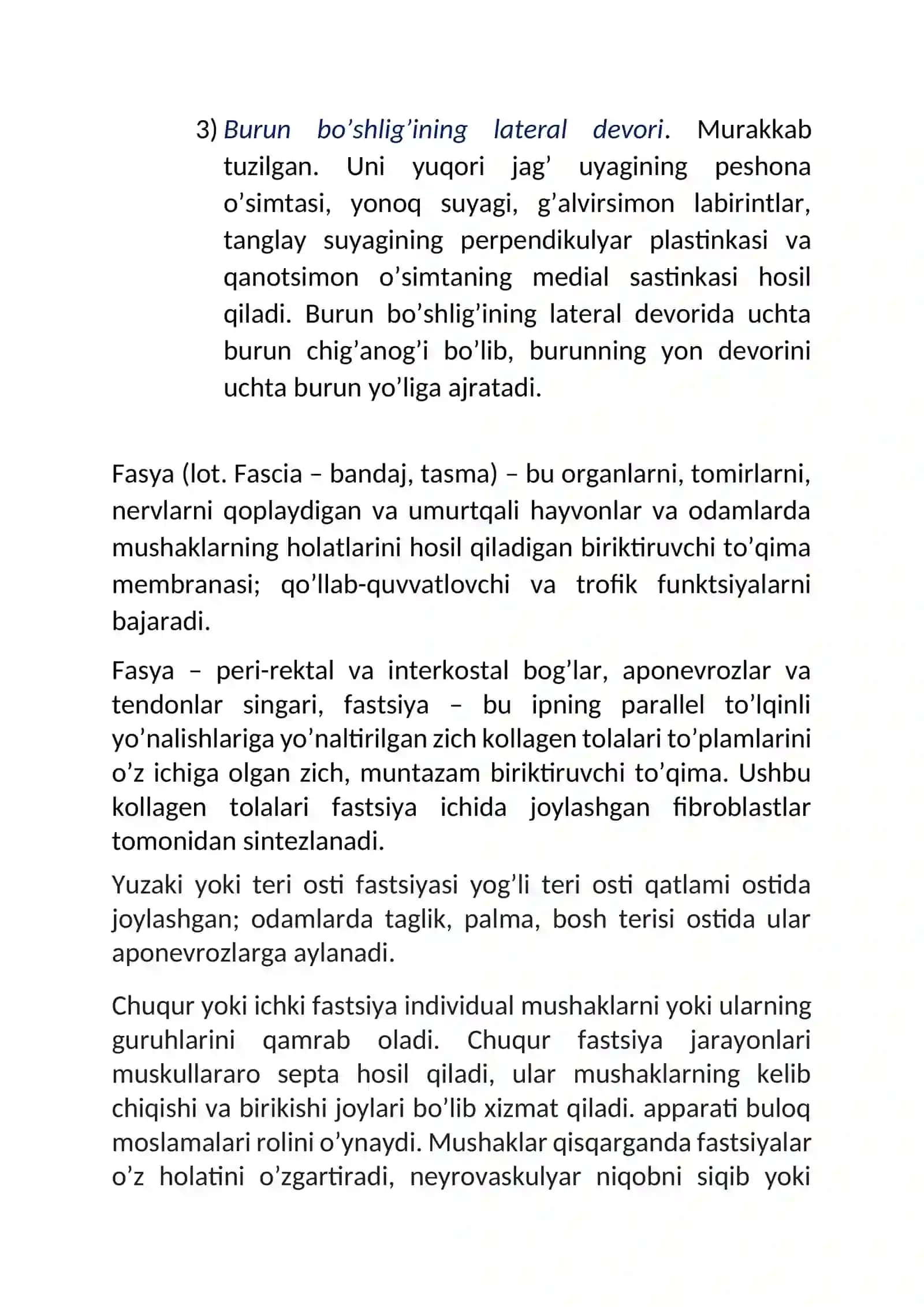 Burun bo’shlig’i 2
