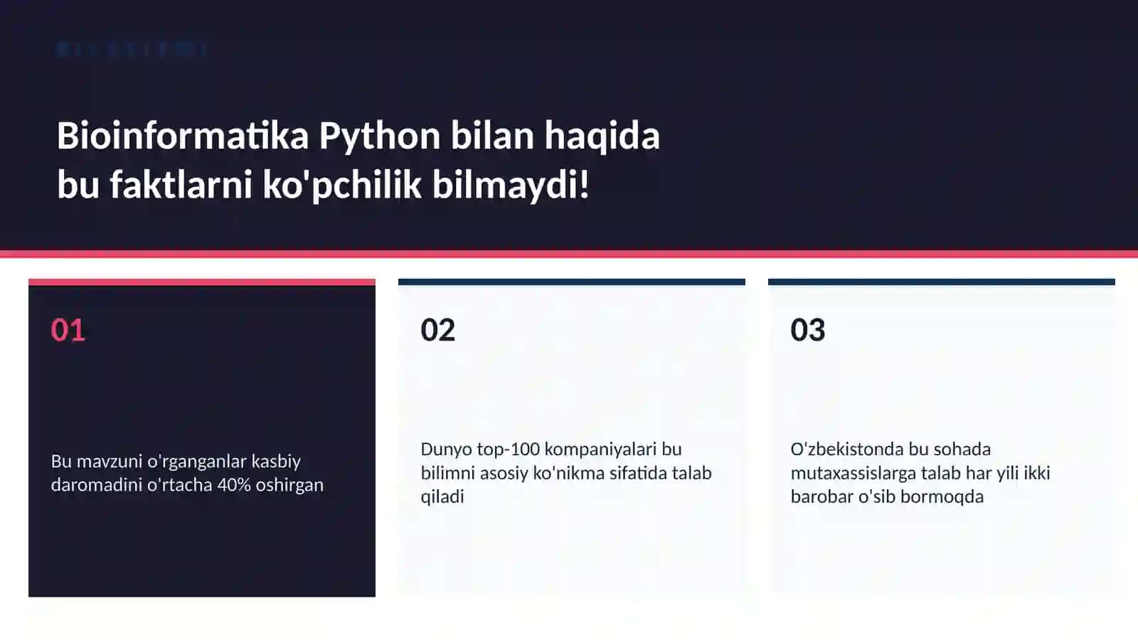 BIOTEXNOLOGIYA VA GENOMIKA 2