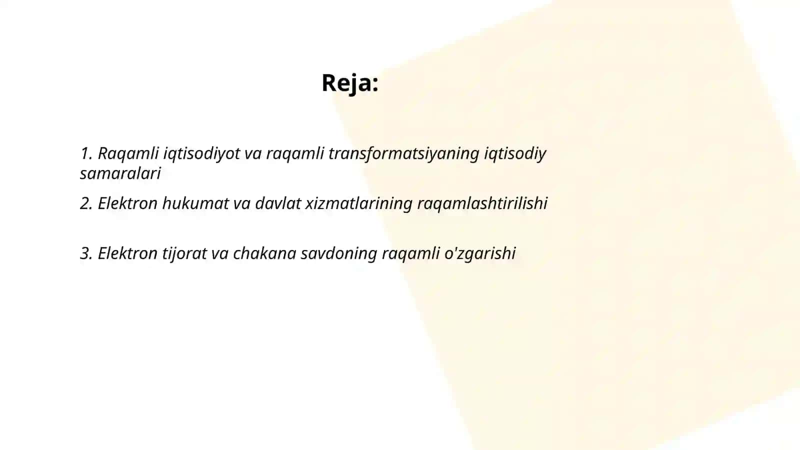 Raqamli iqtisodiyot va raqamli transformatsiyaning iqtisodiy samaralari 2
