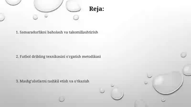 Futbol tupini olib yurish texnikasini urgatish metodikasi 2