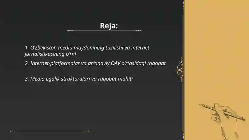Media maydon tuzilishi va internet jurnalistikasida raqobat muhiti 2