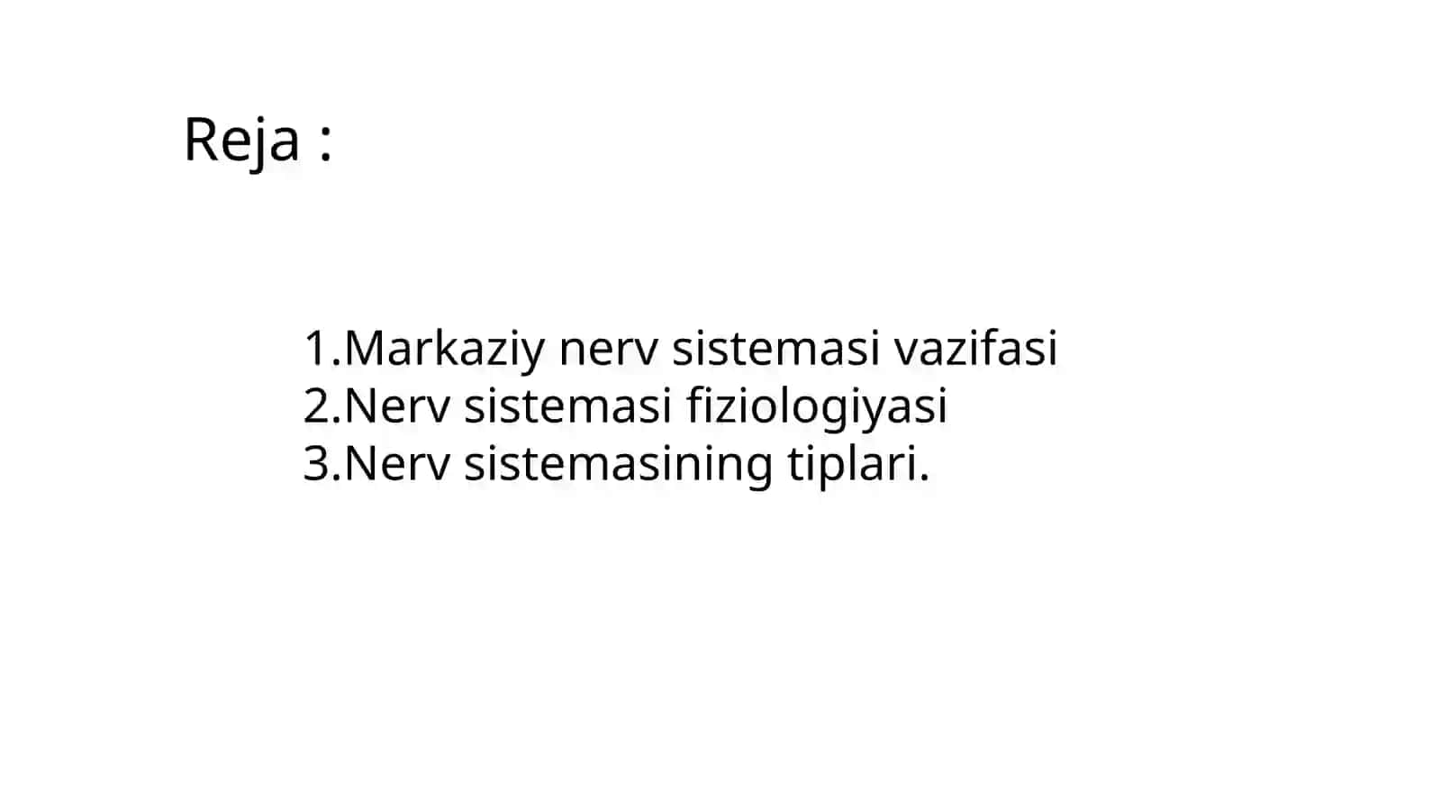 Bosh miya nervlari 2