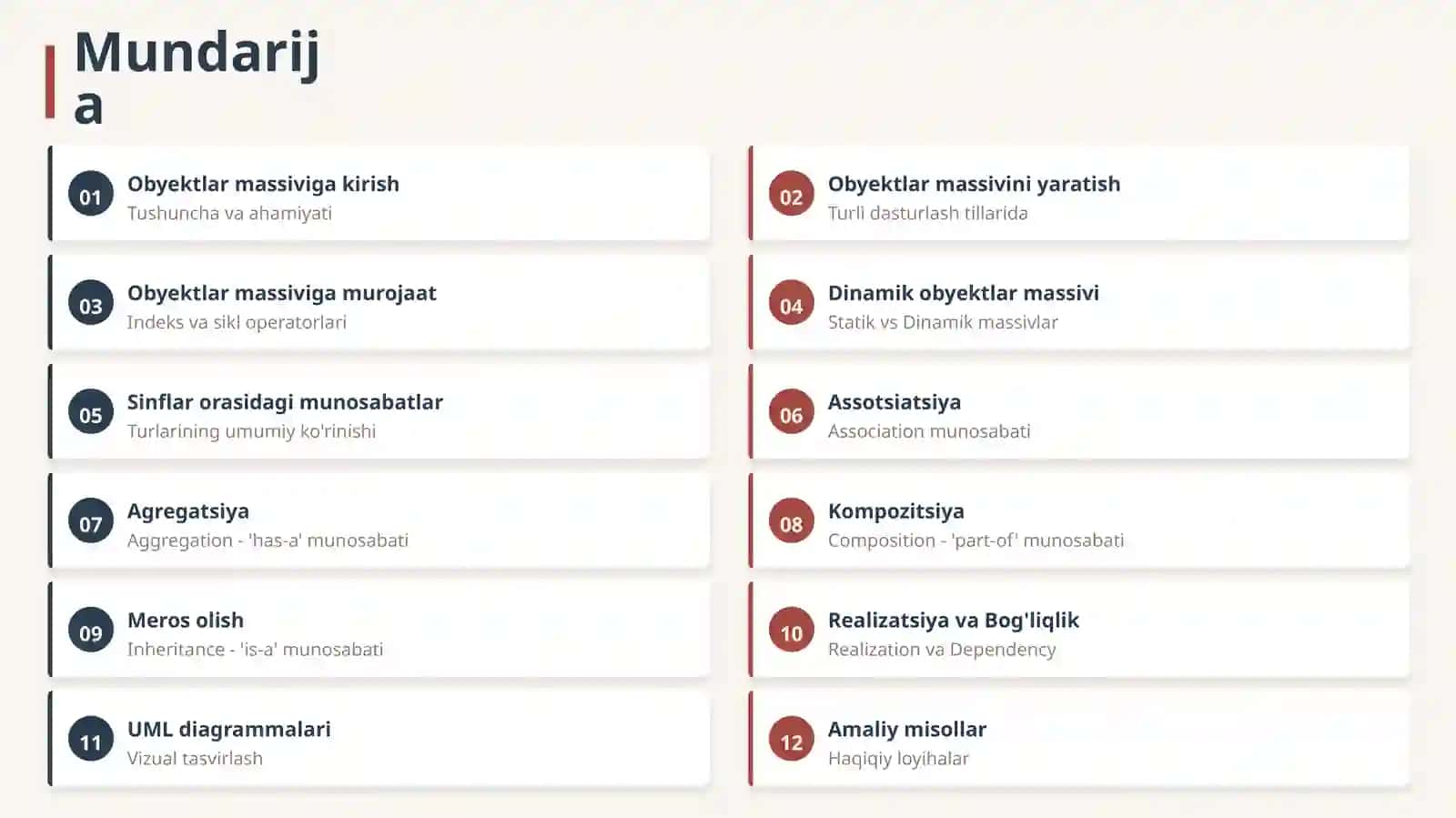 OOP ASOSLARI 2
