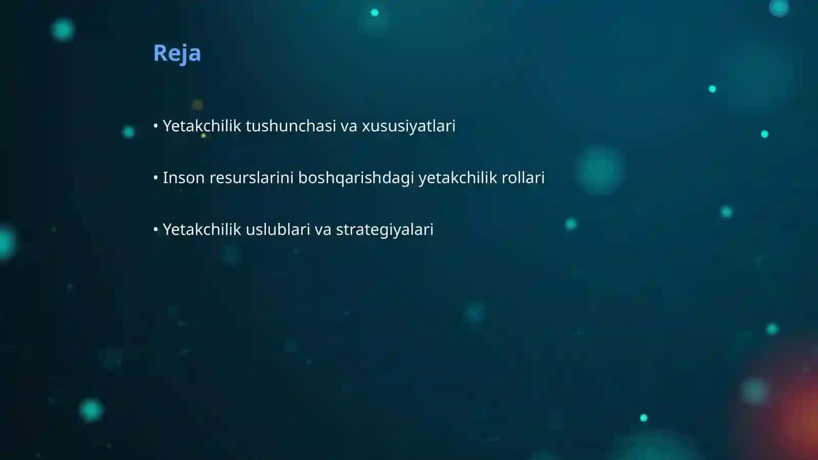Yetakchilik tushunchasi va xususiyatlari 2
