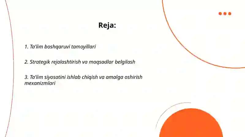 Ta'limni boshqarishning umumiy tamoyillari va mexanizmlari 2