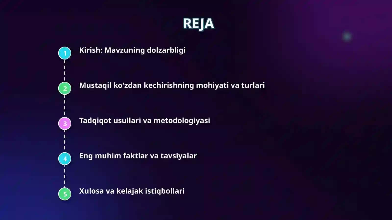 Bemorni mustaqil koʻzdan kechirish 2