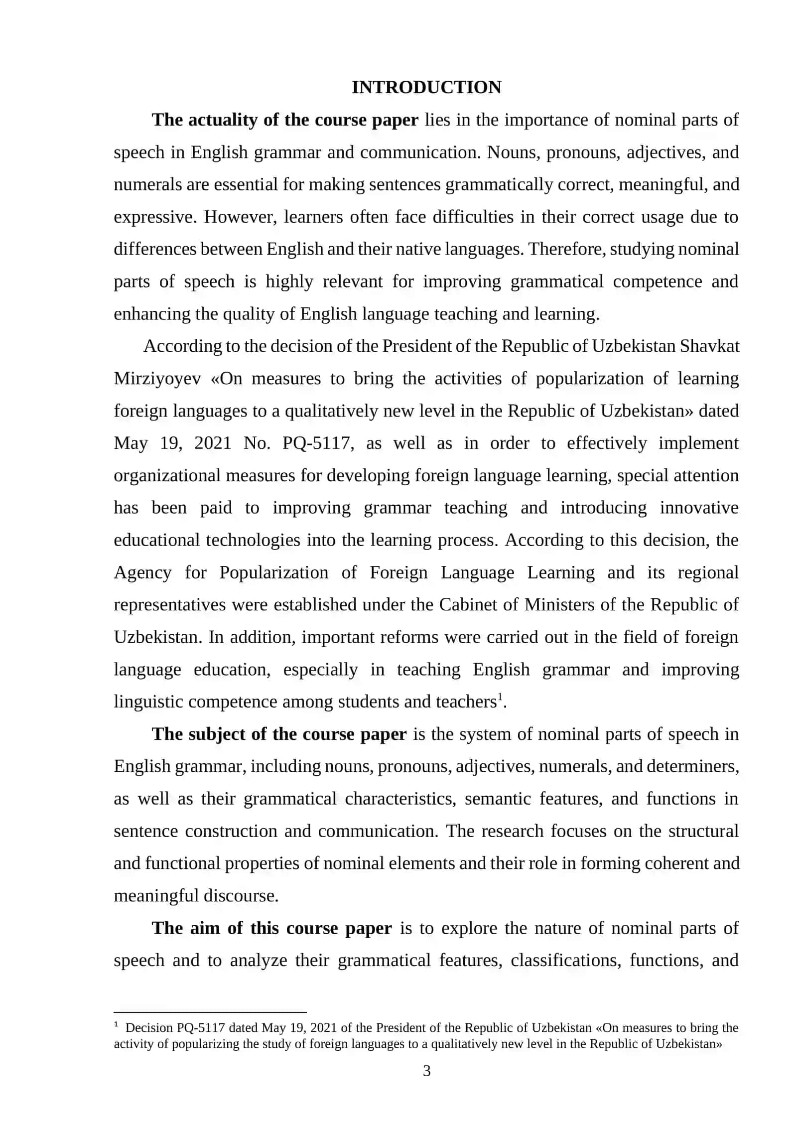 Survey of the nominal parts of speech 2