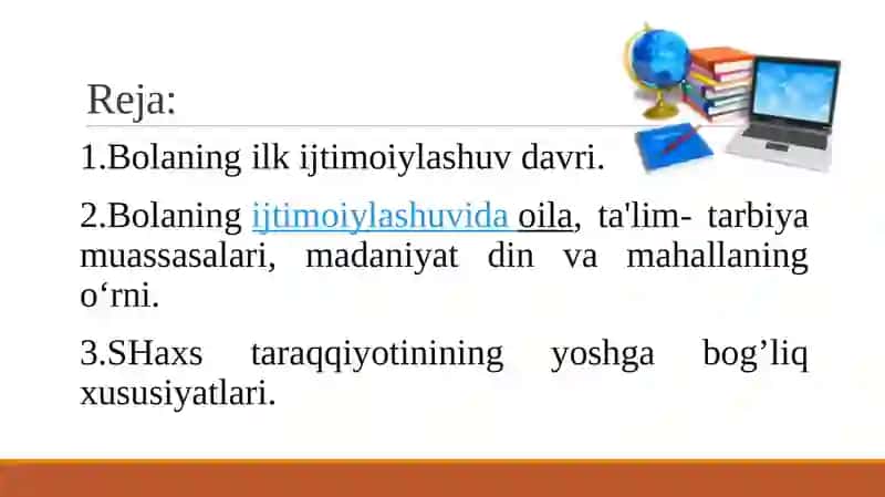 Bolaning sotsium darivojlanishi 2