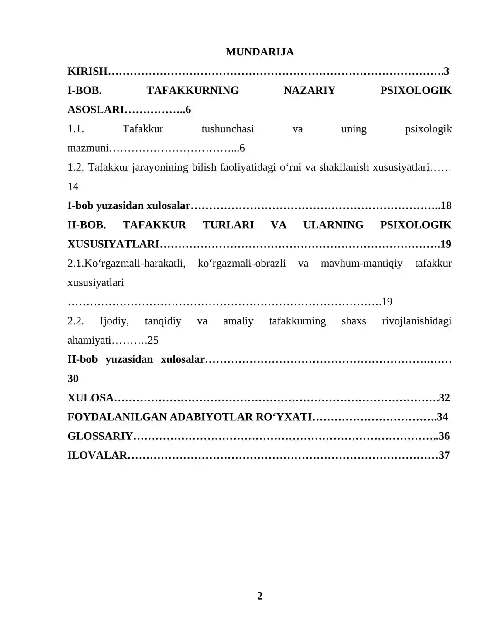TAFAKKUR TURLARI VA ULARNING PSIXOLOGIK XUSUSIYATLARI 2