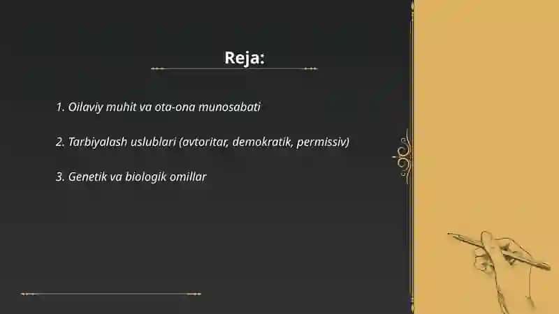 Bola shaxsini rivojlanishida ta'sir etuvchi omillar 2
