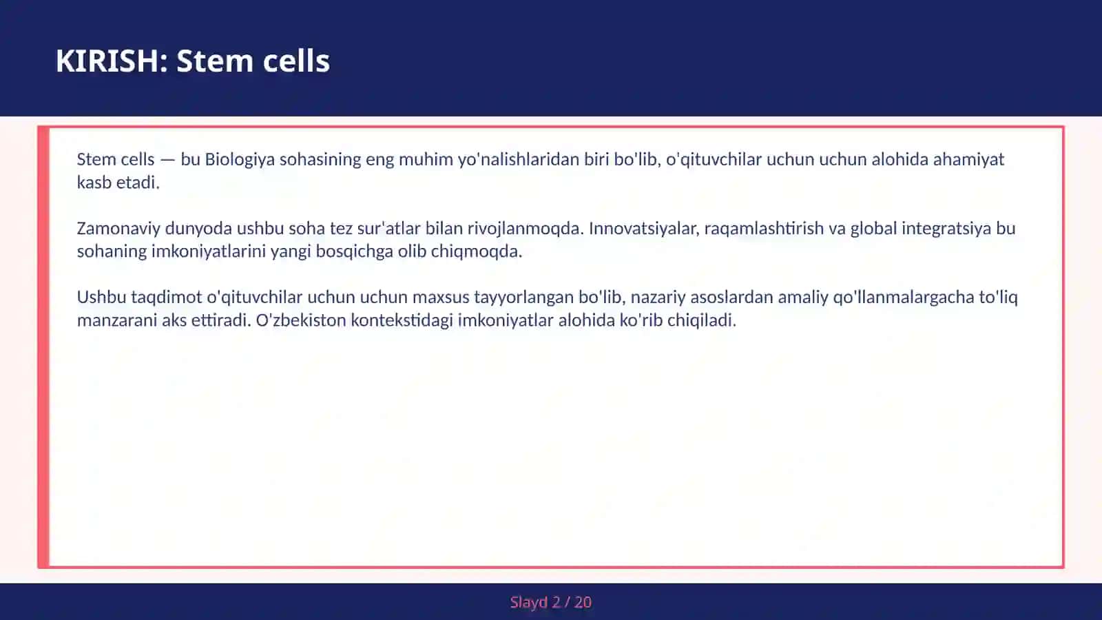 Stem cells 2