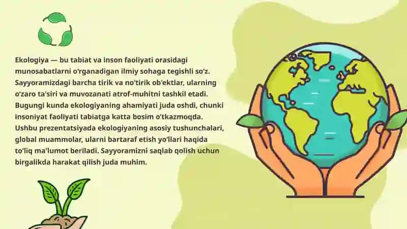 Ekologiya: Sayyoramiz Kelajagi 2