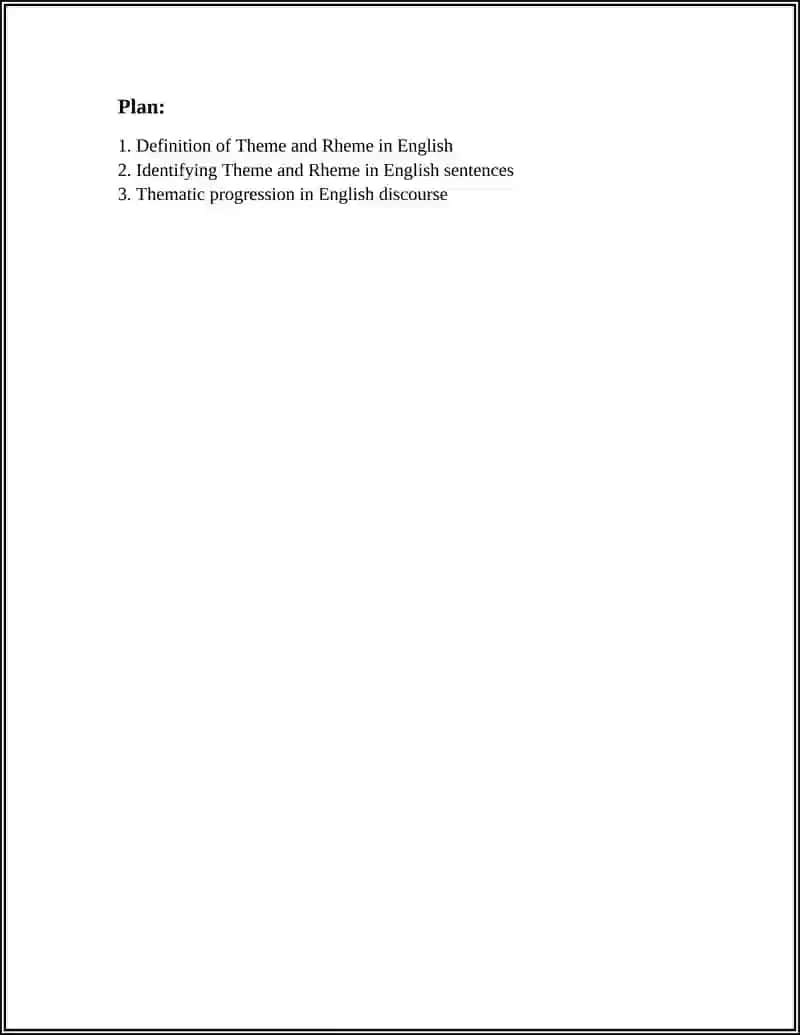 THEME AND RHEME 2