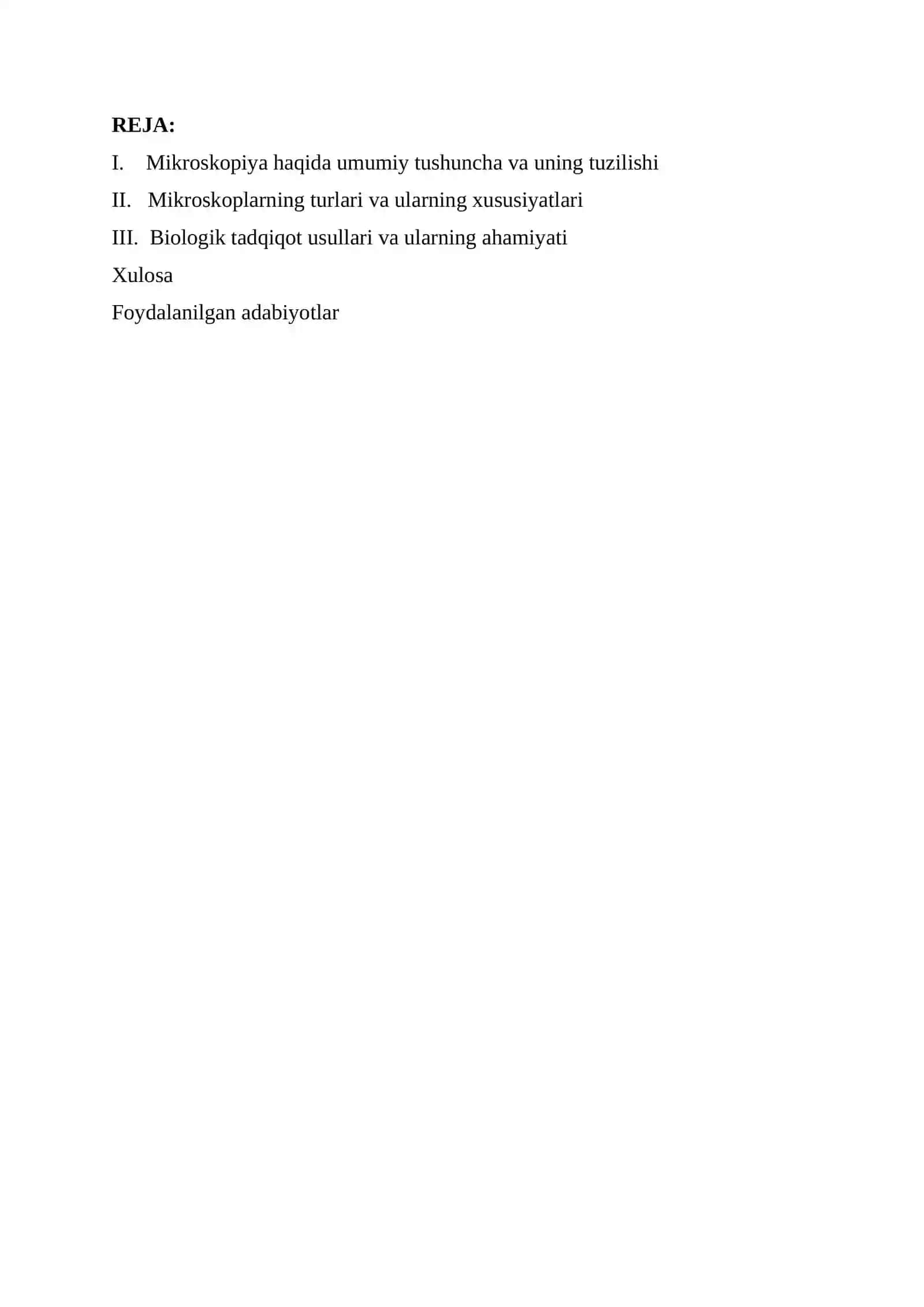 «Mikroskopiya va biologik tadqiqot usullari» 2