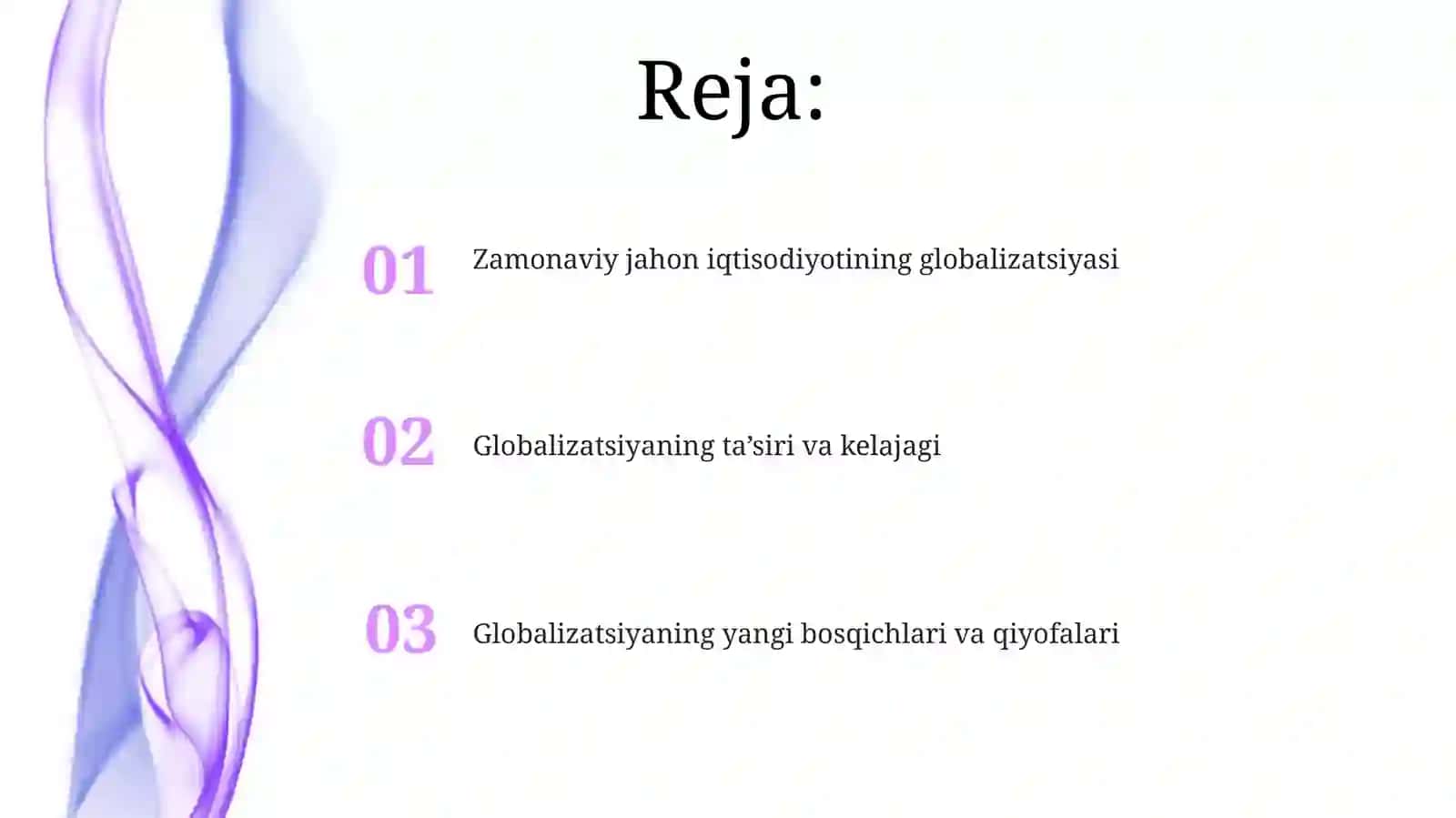 Zamonaviy jahon iqtisodiyotining globalizatsiyasi 2