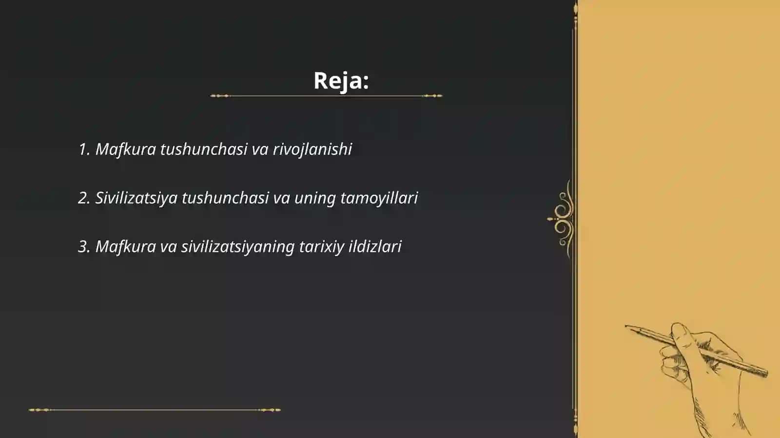 Mafkura va sivilizatsiya, ular o'rtasidagi tarixiy aloqadorlik 2