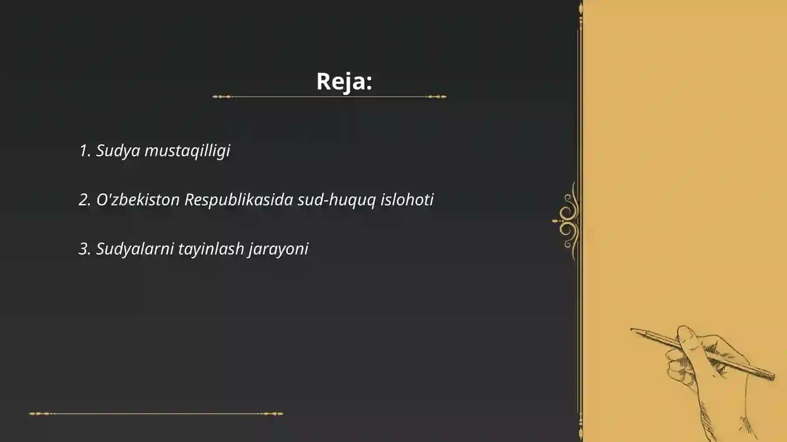 Sudya mustaqilligi 2