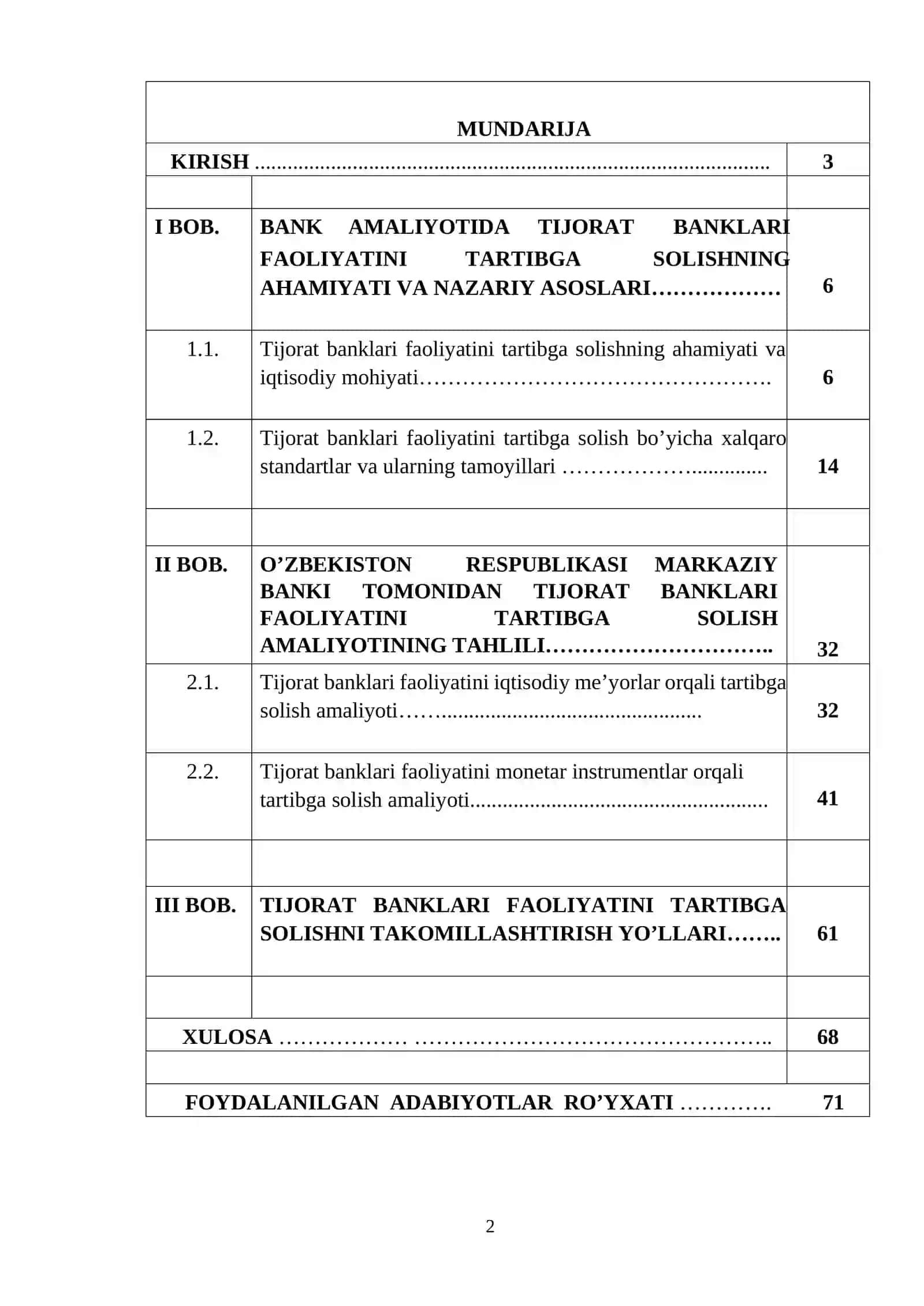BANK AMALIYOTIDA TIJORAT BANKLARI FAOLIYATINI TARTIBGA SOLISHNING AHAMIYATI VA NAZARIY ASOSLARI 2