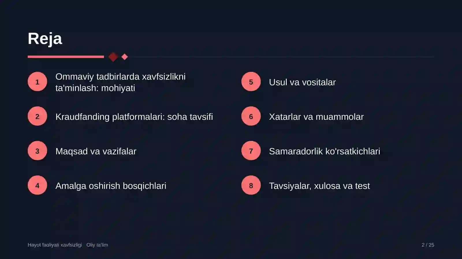 Kraudfanding platformalarida ommaviy tadbirlarda xavfsizlikni ta'minlash 2