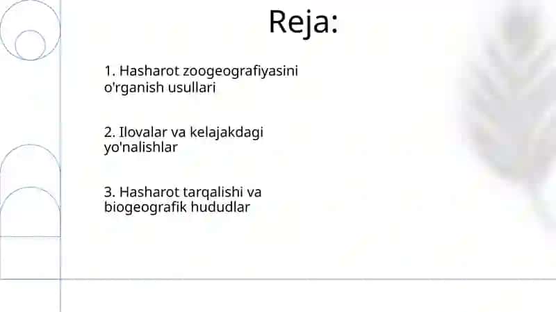 Hasharatlar zoogeografiyasi va uni oʻrganish usullari 2