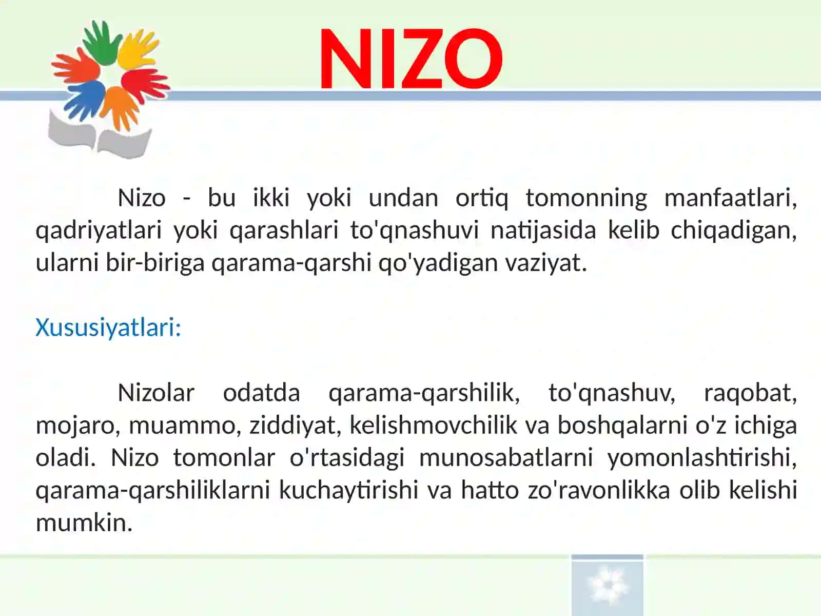 NIZO TUSHUNCHASI, MOHIYATI VA STRUKTURASI 2