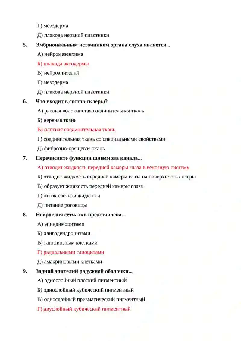 Органы чувств 2