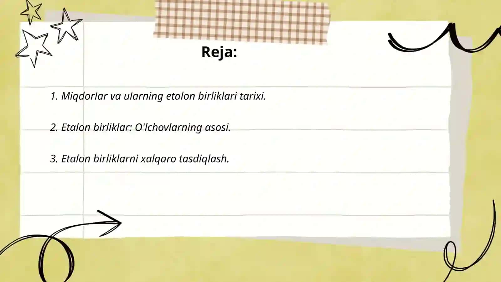 Miqdorlarning etalon birliklari kelib chiqishi va saqlanishi haqida 2