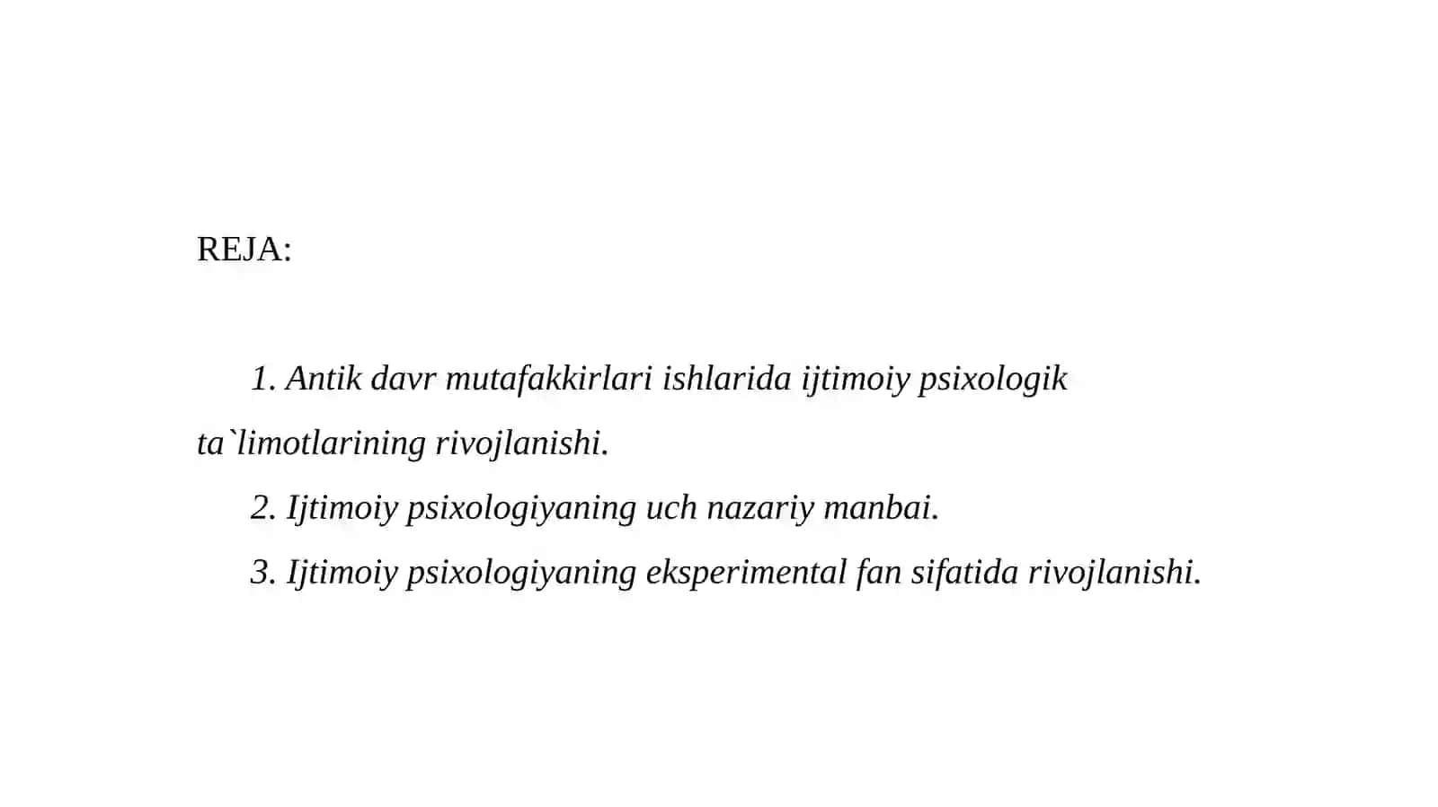 Ijtimoiypsixologik qarashlarning rivojlanishi 2
